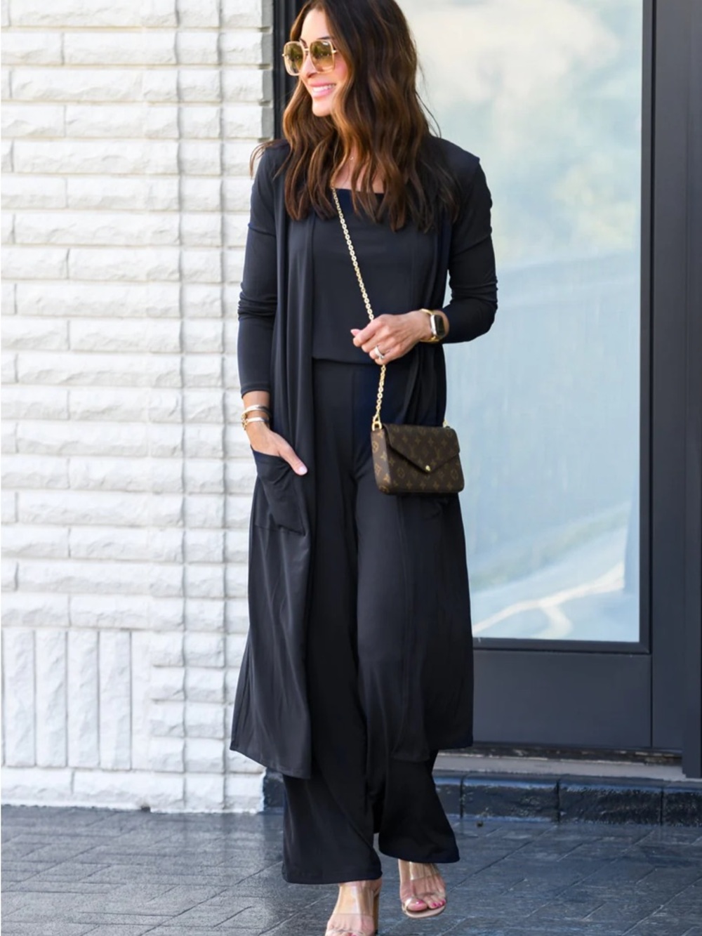 NEW! Brigitte Brianna 3-Piece Wrinkle Free Travel Set in Women’s Size M in Black